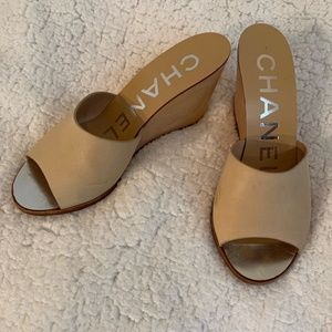 Chanel Wedge Mule